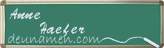 Anne Haefer Visitenkarte